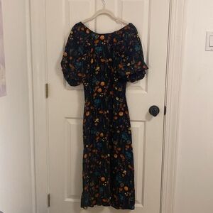 A New Day Black Flower Pattern Dress Size Small S
